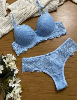 CONJUNTO COM BASE RENDADO - Código 361-96